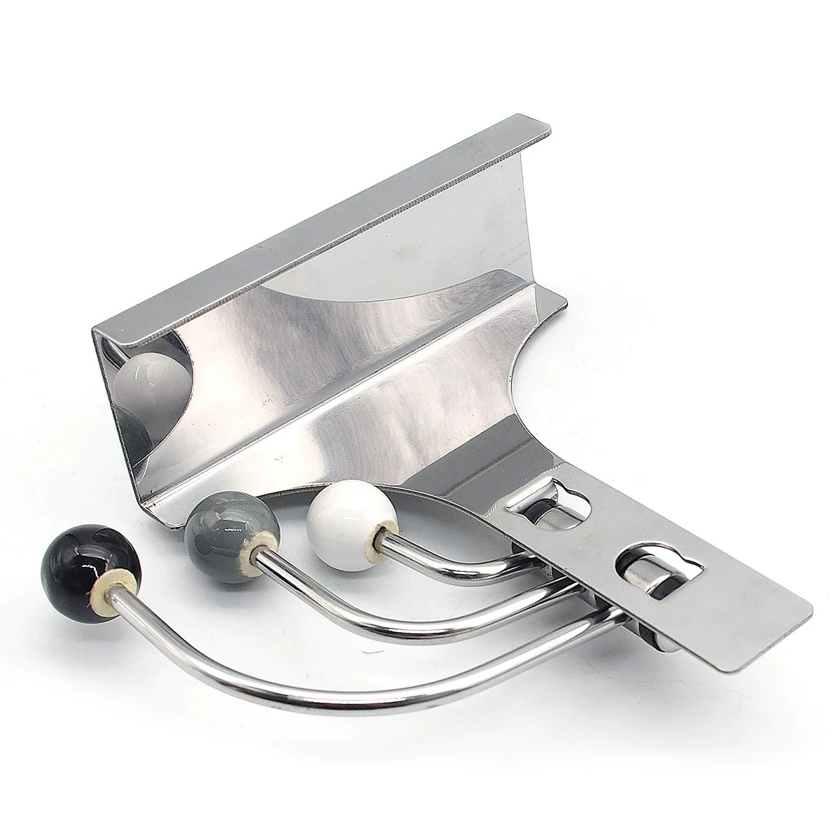 

Multi-Purpose Hook Stainless Steel Door Hookwith 180 Degree Rotation Hangers for Thickness Door Hat Bag Towel