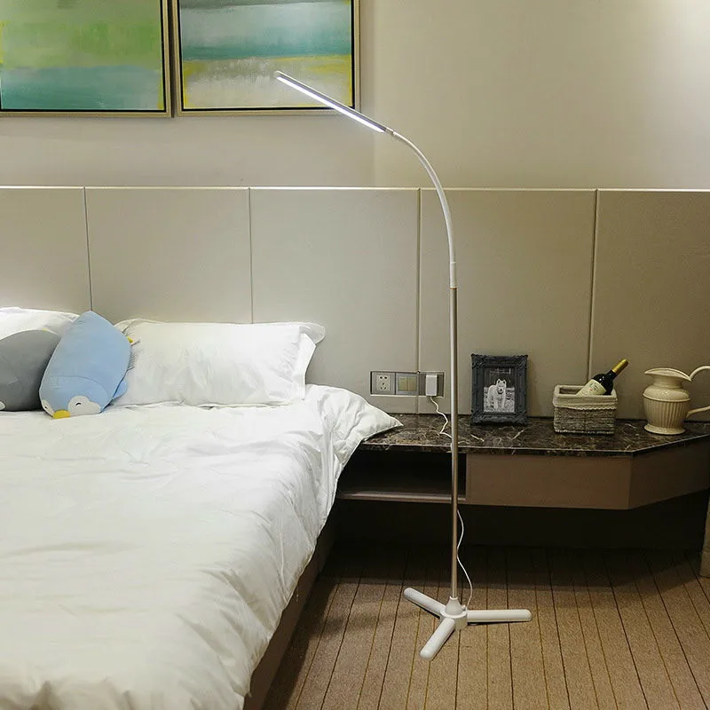 

10w Aluminium Flexible Rotatable Dimmable Eye Care Tripod Led Floor Lamp With Wireless Remote Control Indoor Lighting