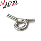 Выхлопная система для мотоцикла, средняя труба для Benelli 300, BJ300, GS, BN302, TNT300, 2014, 2015, 2016, 2017, 2018