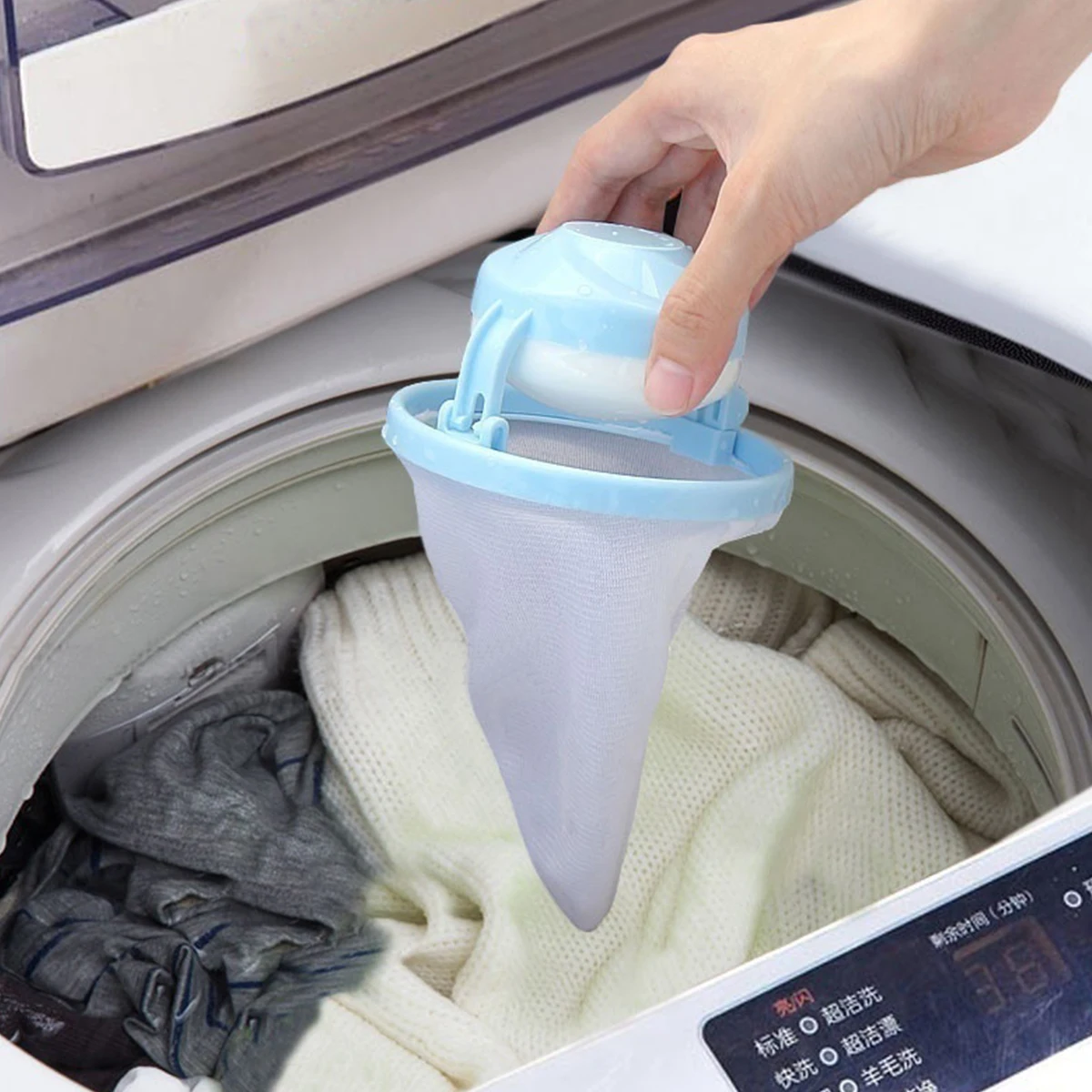 

Home Washing Machine Mesh Lint Filter Bag Ball Pouch Laundry Bag Floating Lint Filter Hair Catcher Cleaning Tool