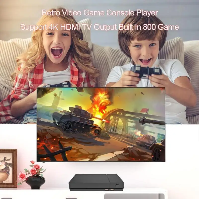 Ретро игровая консоль для видеоигр поддержка 4 K HDMI ТВ выход Встроенный 800