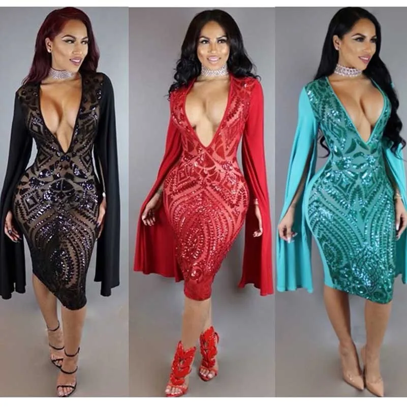 MUXU черный блестящий глубокий v образный вырез пикантное платье vestidos модная