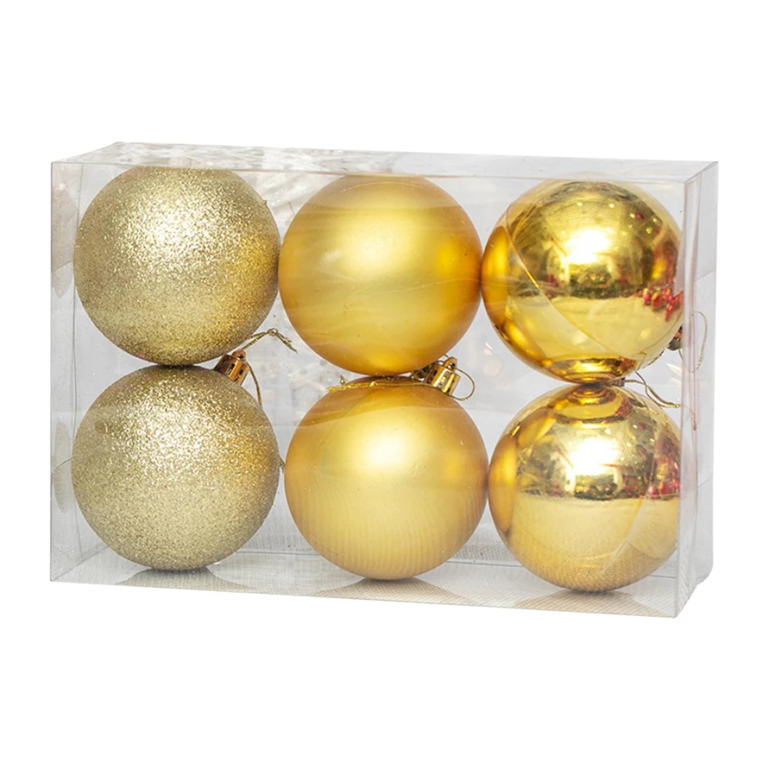 6 Pcs 10 cm Рождественский шар небьющиеся шарики для рождественских елок орнамент