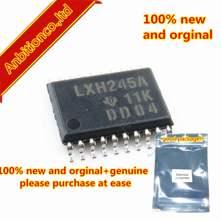 

10pcs 100% new and orginal SN74LVTH245APWR LXH245A TSSOP20 3.3-V ABT OCTAL BUFFER/DRIVER WITH 3-STATE OUTPUTS in stock