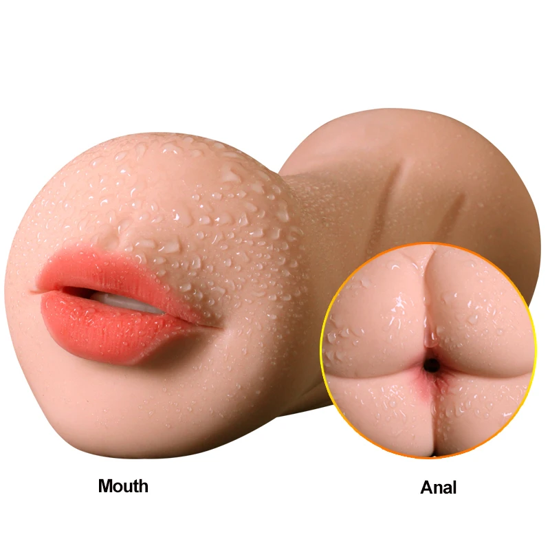 Реалистичная оральная 3D Глубокая глотка с зубами языка Девичья искусственная