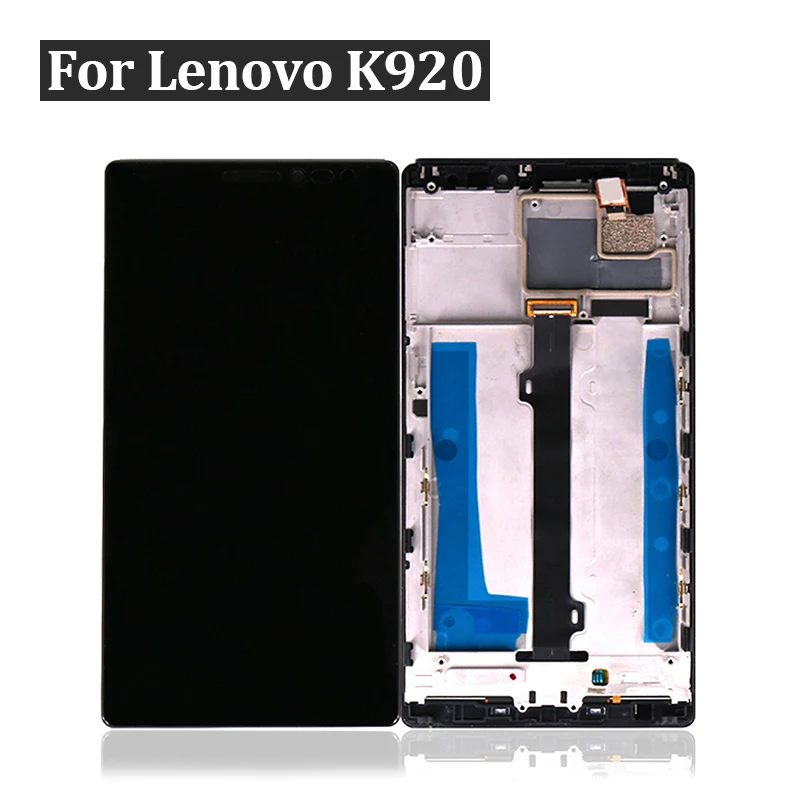 10 шт./лот для Lenovo Vibe Z2 Pro K920 ЖК-дисплей сенсорная панель дигитайзер с рамкой