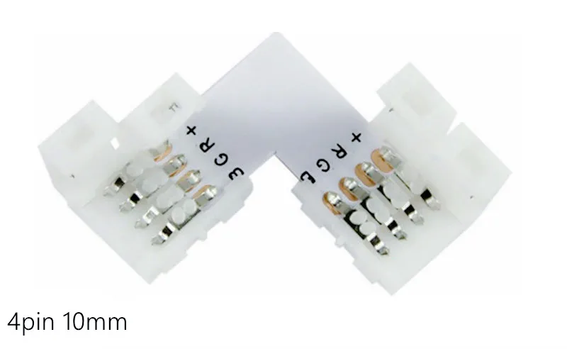 5 шт 2pin/4pin/5Pin l образный Бесконтактный светодиодный коннектор угловой правый угол