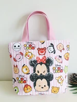 disney 2021 thermal insulation bag high capacity baby feeding bottle bags cartoon baby care diaper canvas bags tote bag