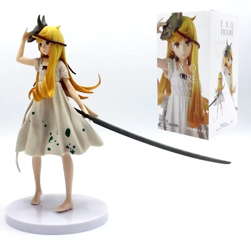 21 см BANPRESTO Ошино Синобу Bakemonogatari сексуальные девушки аниме ПВХ Фигурки игрушки