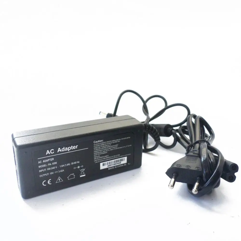 Зарядное устройство для Asus AS65W PA-1650-01 BB N193 V85 U43F U43FRF U46E U50A ADP-65JH 19v 3.42a