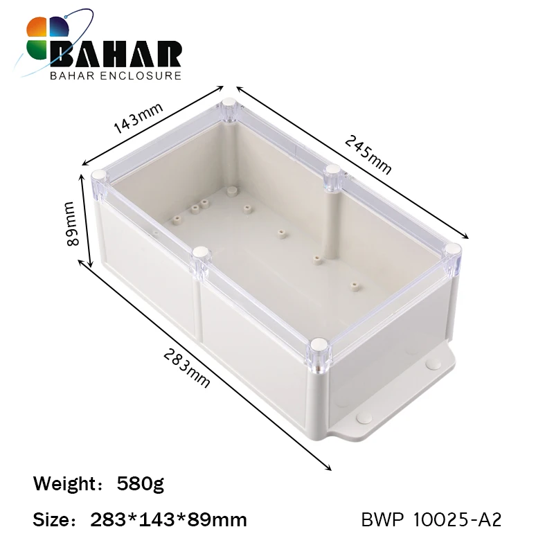 Bahar Водонепроницаемая Электроника пластик ABS IP68 1 шт. корпус от 283*143*89 мм BWP10025