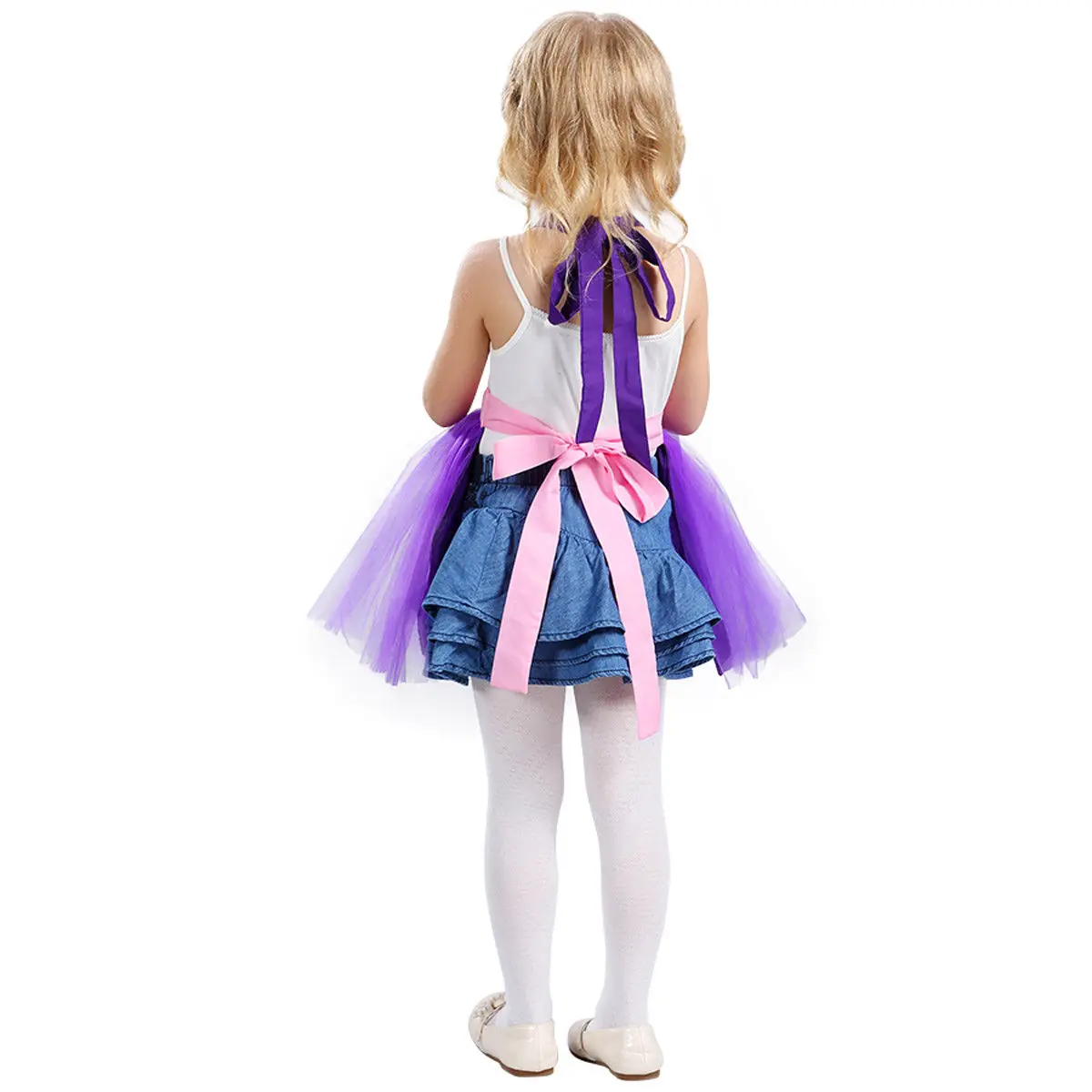 Emmababy 2019 Girls Fairy Christmas Costume Outfits Party Fancy Dress Up Clothes Kids Purple Short 3-8T | Детская одежда и обувь