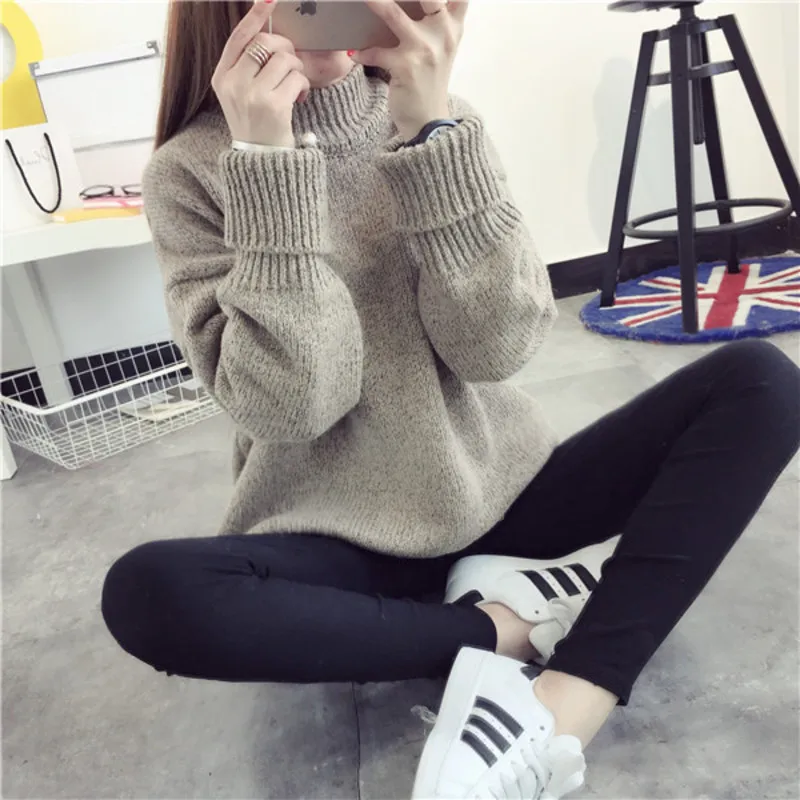 Осень Пасечник зима Femme De El 2018 Invierno Chompas Para Mujer sweter женщин Свободные корейский
