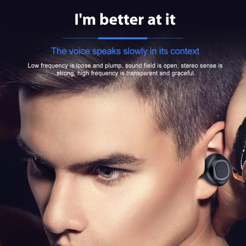V09A Bluetooth наушники беспроводные мини TWS гарнитура с зарядным чехлом | Электроника