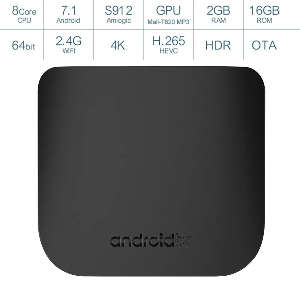 MECOOL M8S плюс L ТВ Box Android 7 1 Amlogic S912 Octa Core 2Гб Оперативная память 16 Гб Встроенная 2 4G Wi Fi