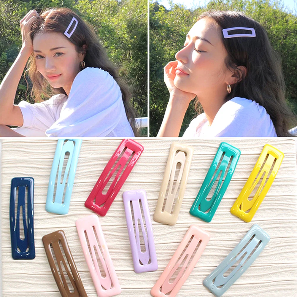 

1PC Sweet BB Hair Clips Candy Color Square Hairclips Charm Snap Hairpins Barrettes Lovely Hair Accessories for Women Girls