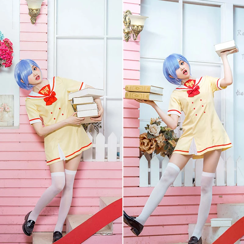 Аниме Re: Life in a different world Rem Ram косплей костюмы для девочек школьное женское нарядное