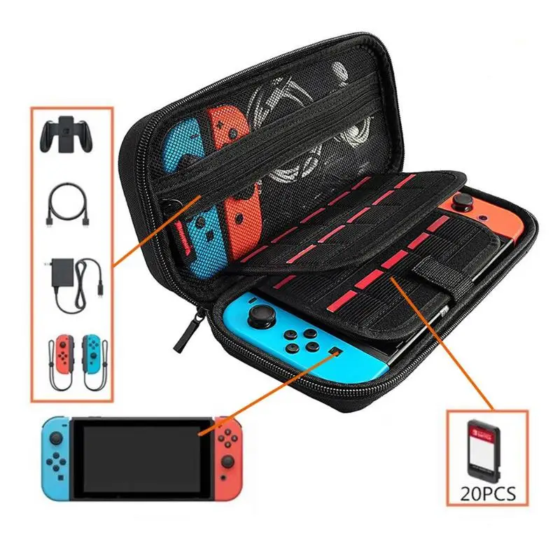 Портативный жесткий чехол для Nintendo Switch водостойкий Eva сумка хранения Nitendo Ns
