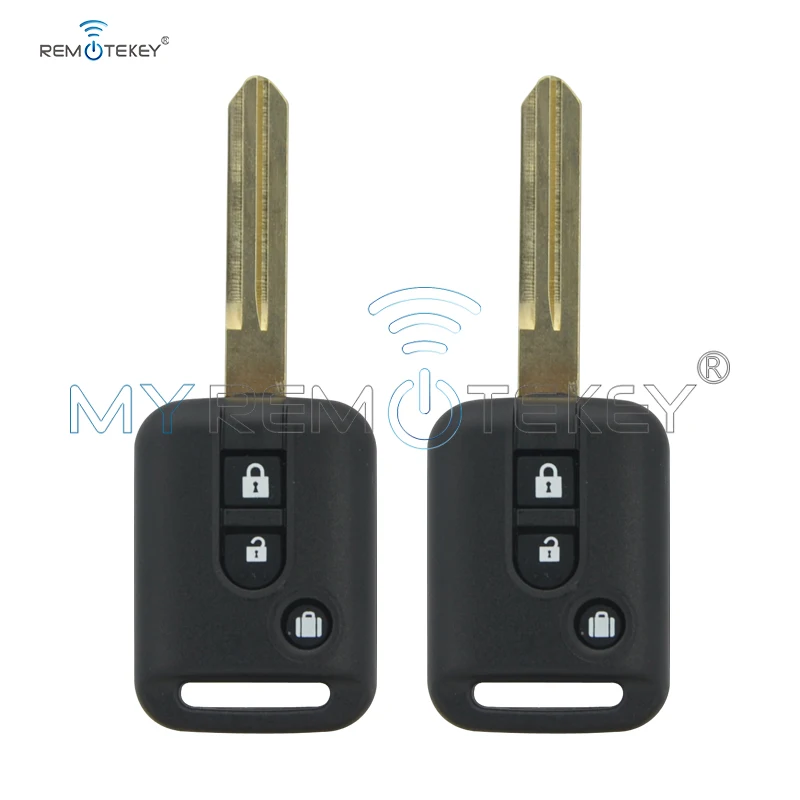 Remtekey 2 шт. для Nissan Micra Navara Almera Qashqai Patrol X-trail 3 кнопки 315 МГц без чипа remtekey