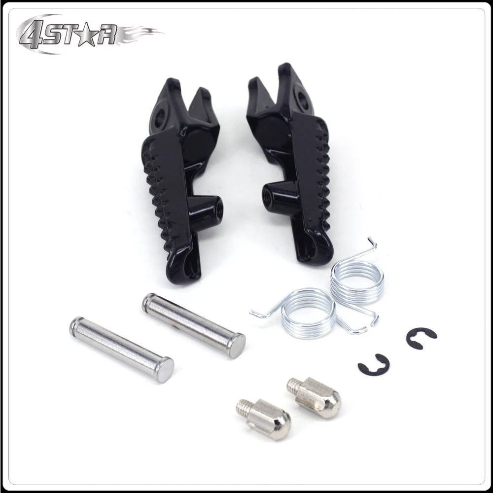 Черные передние подножки для KAWASAKI ZX6R ZX636 ZX10R ZX9R Z1000 Z750 Z750S ER6N ER6F Ninja 650R уличный