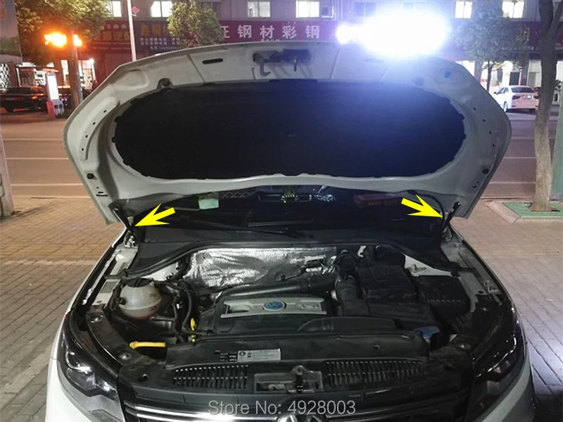 Автомобильный капот поддержка пружинный амортизатор кронштейн стойки штанги гидравлический стержень без бурения/сварки для VW Tiguan MK1 2007