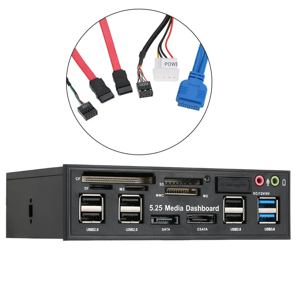 USB концентратор 3 0 многофункциональный кардридер с портом eSATA SATA ПК медиа система