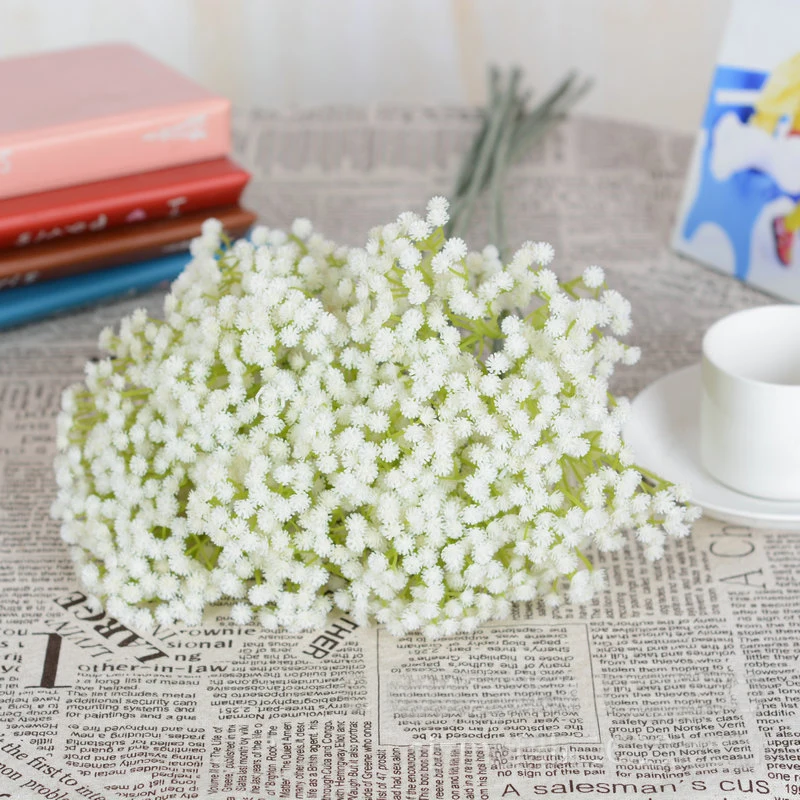 6 веток Звезды Цветок Имитация Поддельные Gypsophila цветы искусственные невесты