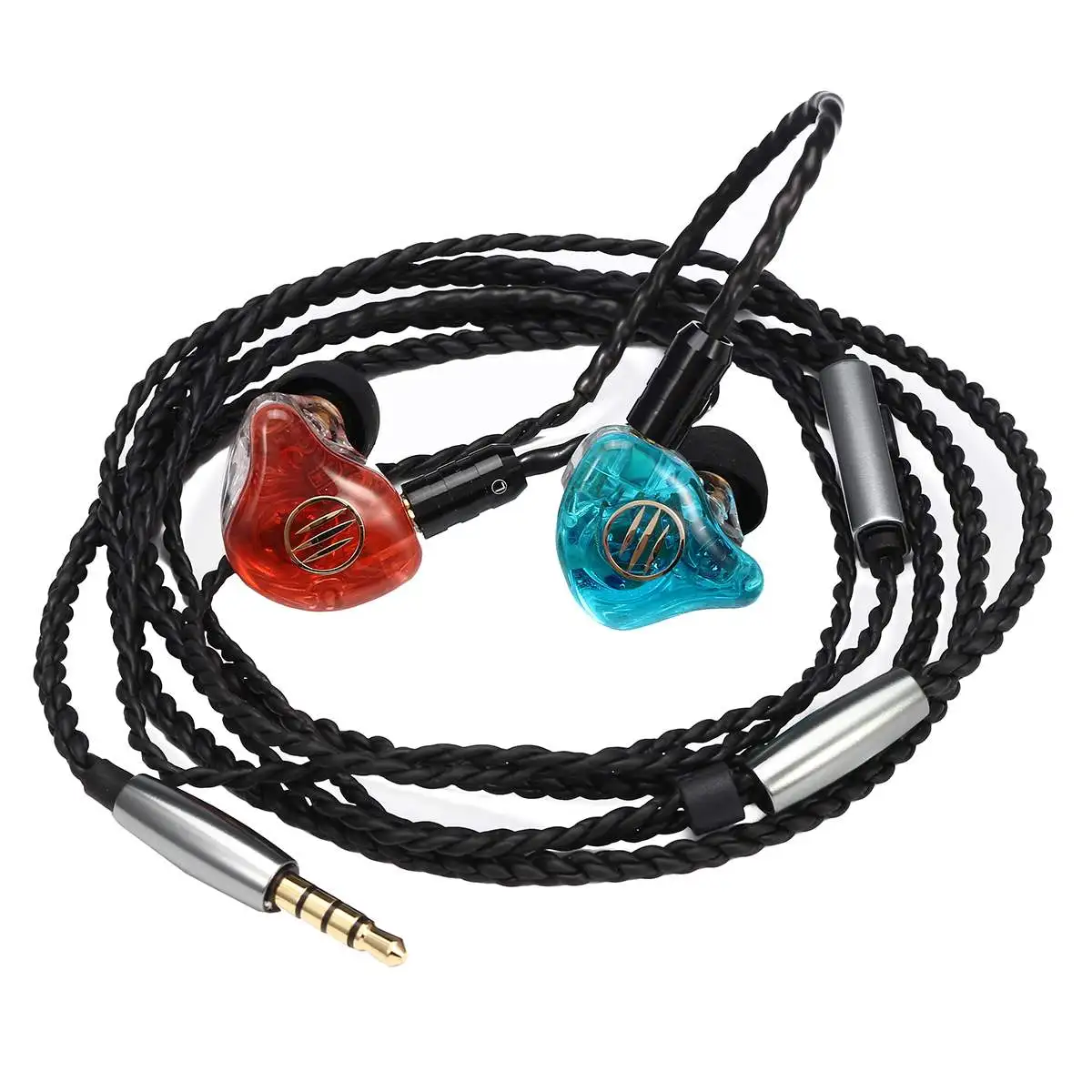 BGVP DS1 HIFI наушники 1DD + 2BA Гибридный Технология вкладыши IEM типов OCC с микрофоном/OCC