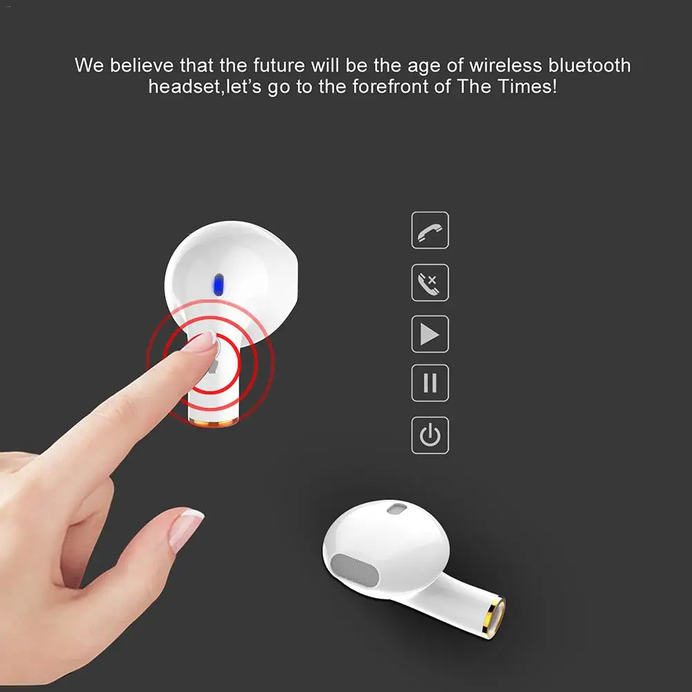 Touch Control Wireless Bluetooth 4.2 Earphone Mini In-ear 3D Surround Sound With Microphone Earbuds For IPhone Android | Электроника