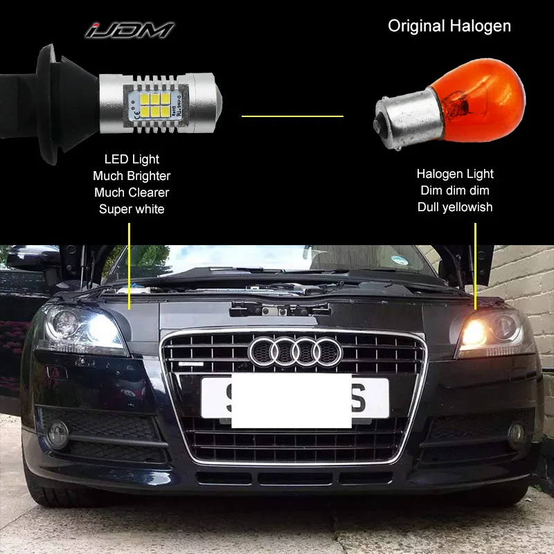 IJDM Ошибок Белый 27-SMD 7506 светодиодный лампы ж/резисторы для Audi B7 A3 A4 A6 A8 Q7 S3 S4 S6 дневные DRL огни