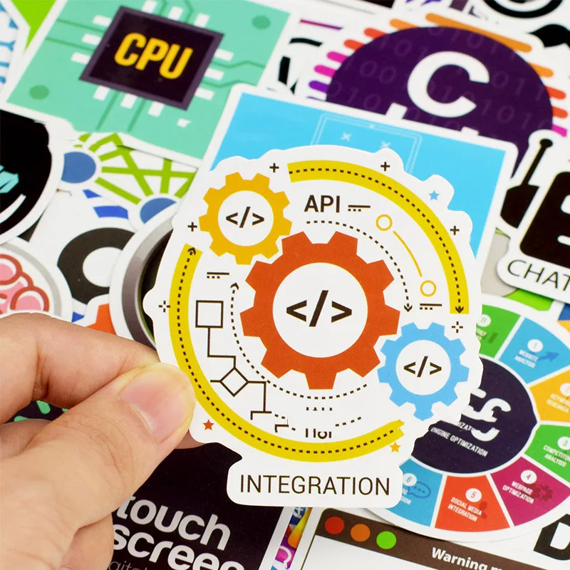 Креативные программирующие наклейки Kawaii клейкие канцелярские для детей DIY
