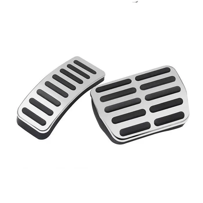 1 набор автоматических автомобильных тормозных педалей из нержавеющей стали для