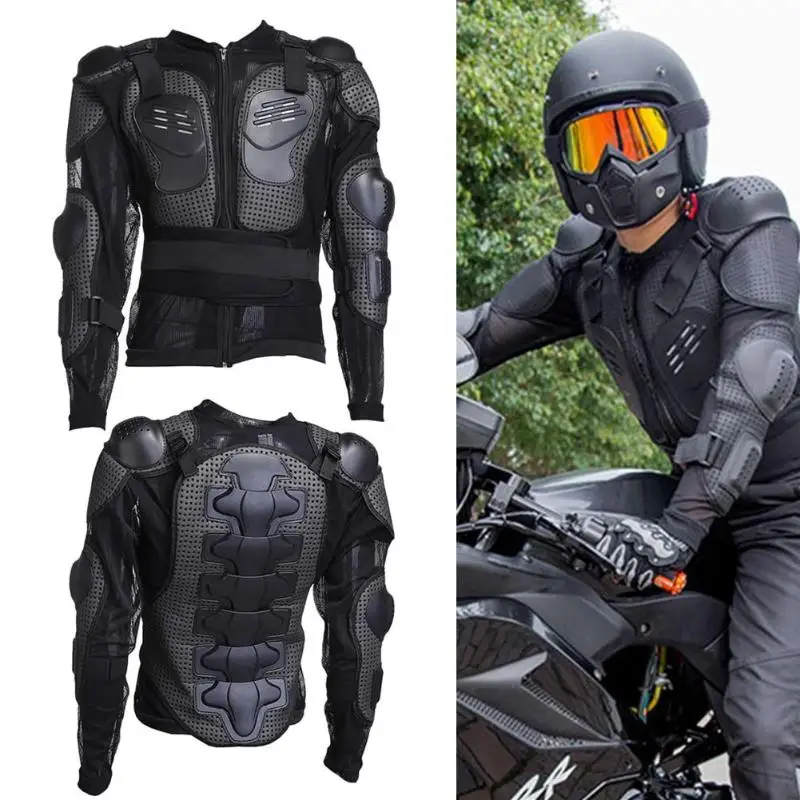 

Motocross Racing PE Shell Armor Motorcycle Riding Body Protection Jacket Vest Colete with Reflective Strip Moto Accessories Cool