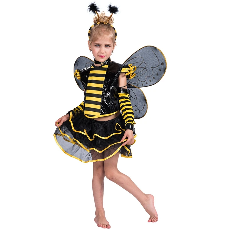 Little Girls Halloween Punky Bee Costume Set | Тематическая одежда и униформа