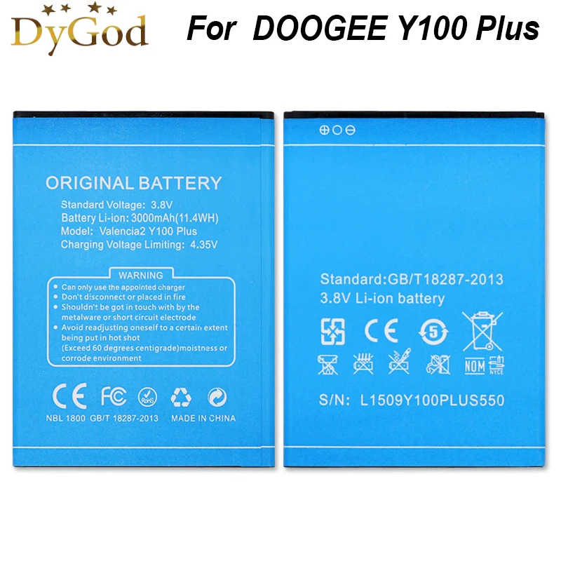 3000mAh Для Doogee Y100 плюс Батарея мА/ч. Аккумулятор Bateria Batterij AKKU|battery for doogee|battery for3000mah