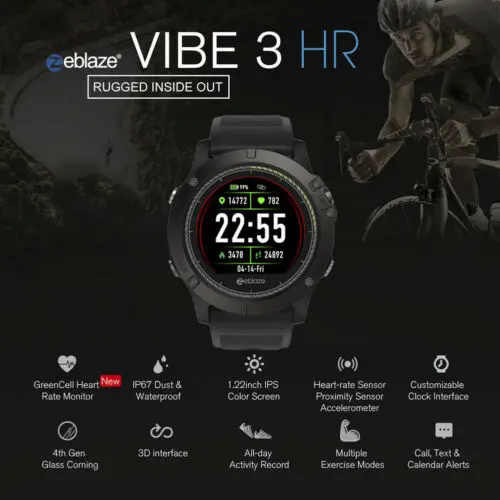 Zeblaze VIBE 3 HR Смарт часы фитнес трекер для измерения сердечного ритма