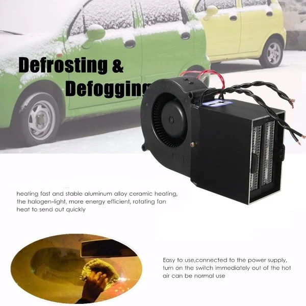 PTC 12V 300 W/500 W автомобиль регулируемый нагреватель подогреватель тепловентилятор