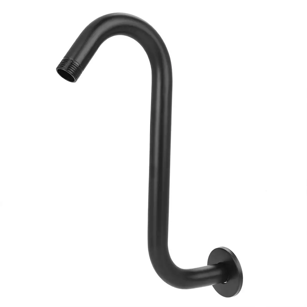 Shower Arm 8in Wall Mounted Bathroom Head Stainless Steel High Rise S-Curved Extension G1/2 | Обустройство дома