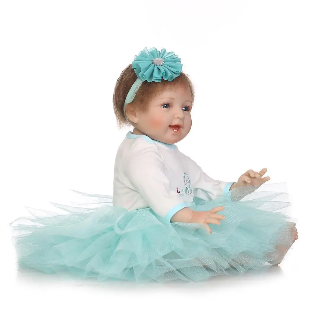Детские мягкие силиконовые реалистичные с одеждой Reborn Baby от 2 до 4 лет куклы