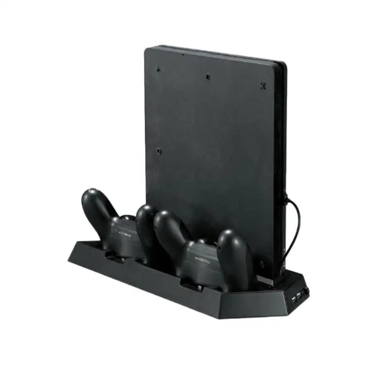 Для PS4 Slim консоль вертикальная игровая подставка Док-станция с двойной зарядной