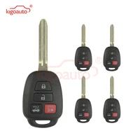 kigoauto 5pcs hyq12bdm 4 button toy43 blade 314 4mhz with g chip for toyota camry 2012 2013 2014 89070 06421 89070 06420