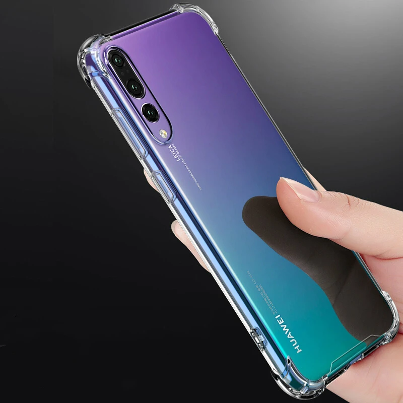 Soft TPU Clear Silicon Case For Huawei On Honor 7C Pro 5.99 7A 5.45'' Y5 Y9 2018 2019 P Smart 2017/2019 Shockproof Anti-Knock |