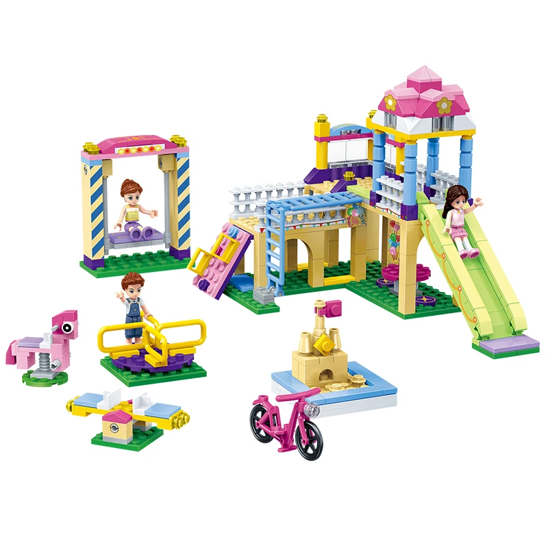 

Princess Party Castle Icecream Car Building Blocks Toys Friends Toys For Children Girl Educational Gift Toys