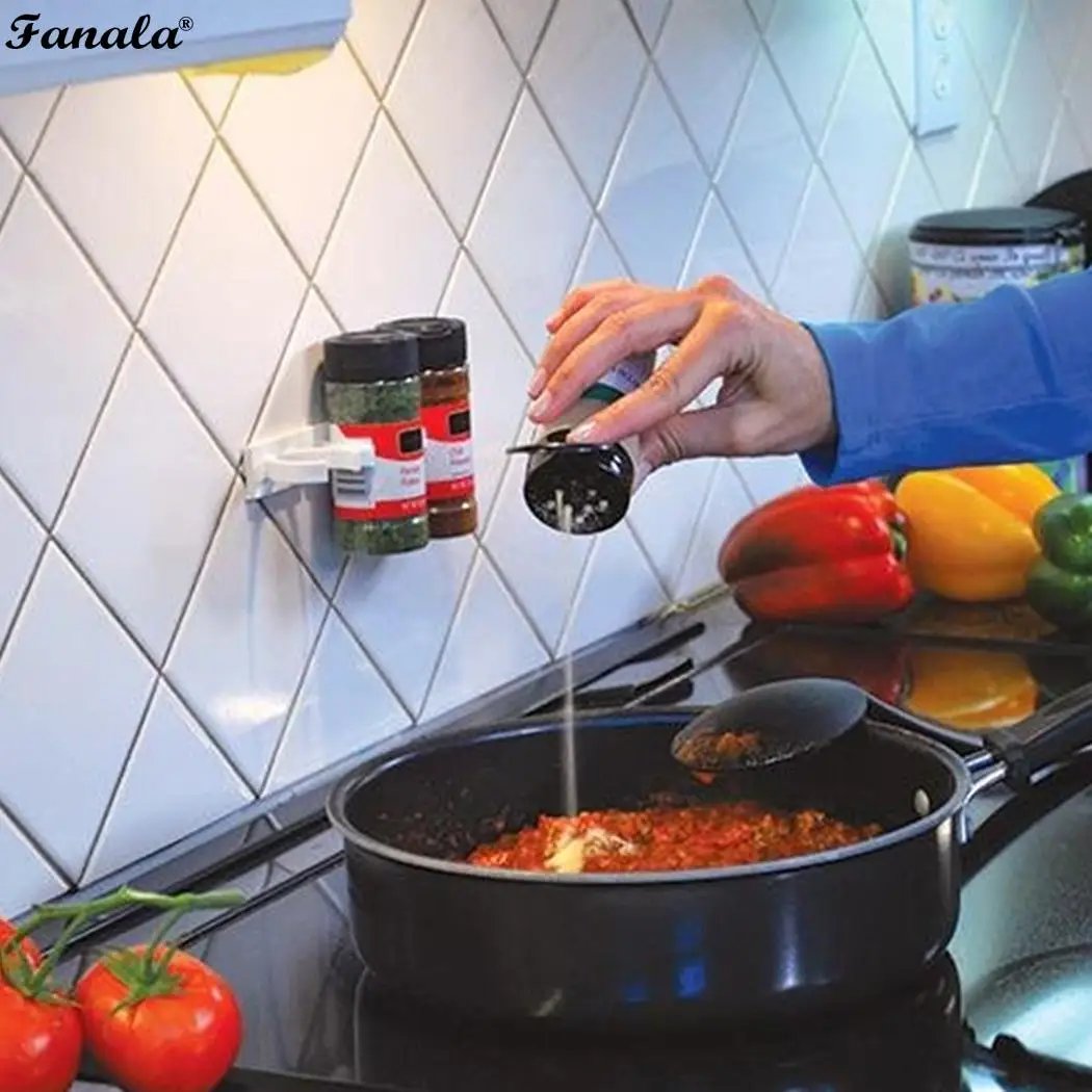 Прочная практичная стойка с зажимами для специй кухня дом 5 3 см/1 4 дюймов крепятся