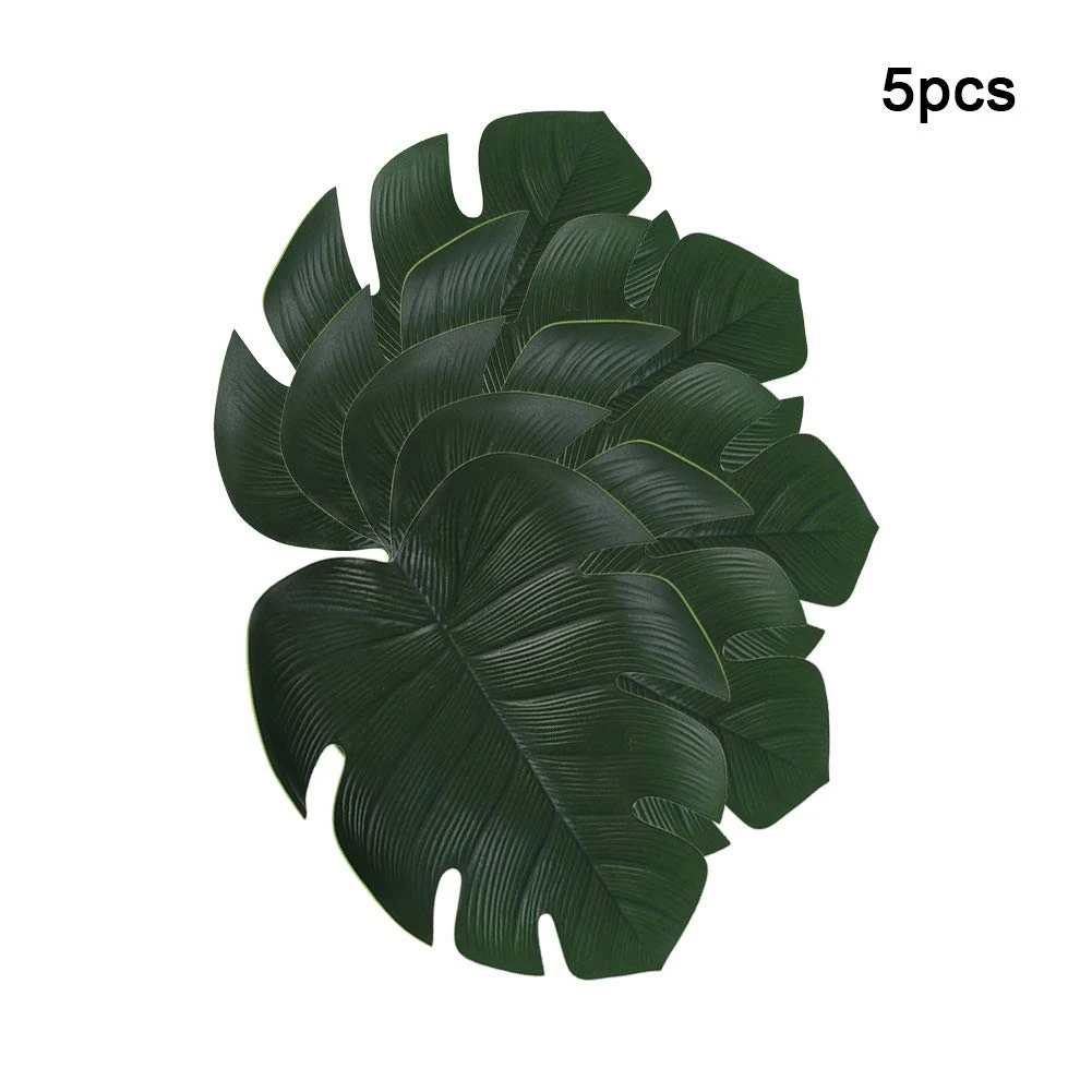 Искусственный лист Monstera кухонные коврики миски Нескользящие декор стола