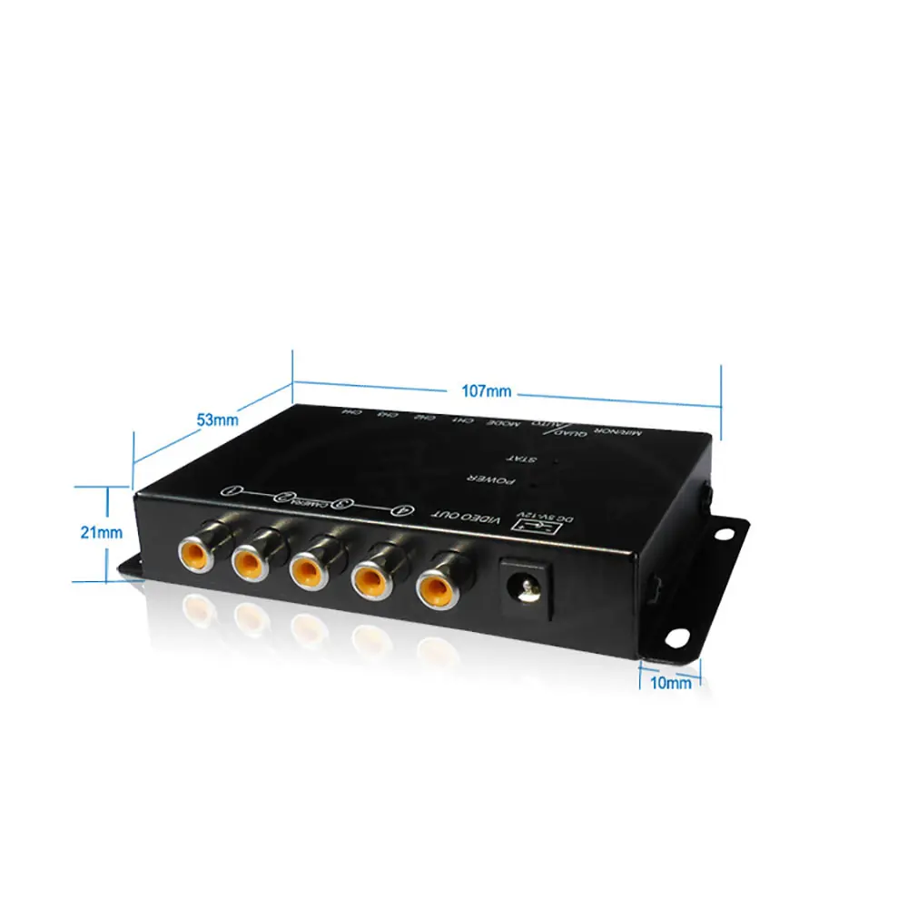 

Switch Box 4 Channels Available Control For Car Rear View Camera Video Front Side Rear Cameras Parking Assistance