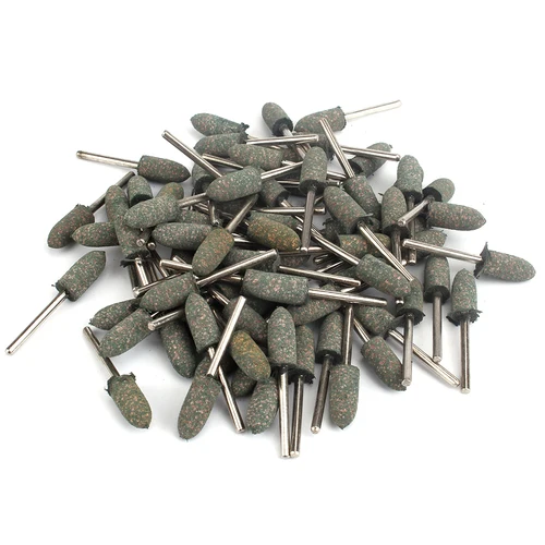 

SI FANG 30Pcs-100Pcs Head Diameter 10mm Cone Tapered Rubber Polishing Head Abrasive Grinding Burr Bits Mounted Point