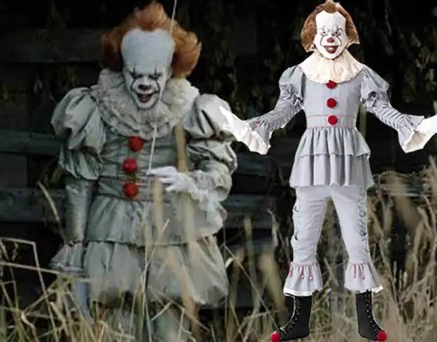 Хэллоуин клоун шоу костюм Grand Heritage Pennywise кино Одежда для взрослых|Праздничные