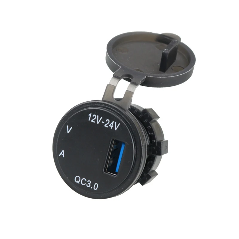 CARCHET 12 в-24 в водонепроницаемый QC 3 0 USB зарядное устройство гнездо цифровой