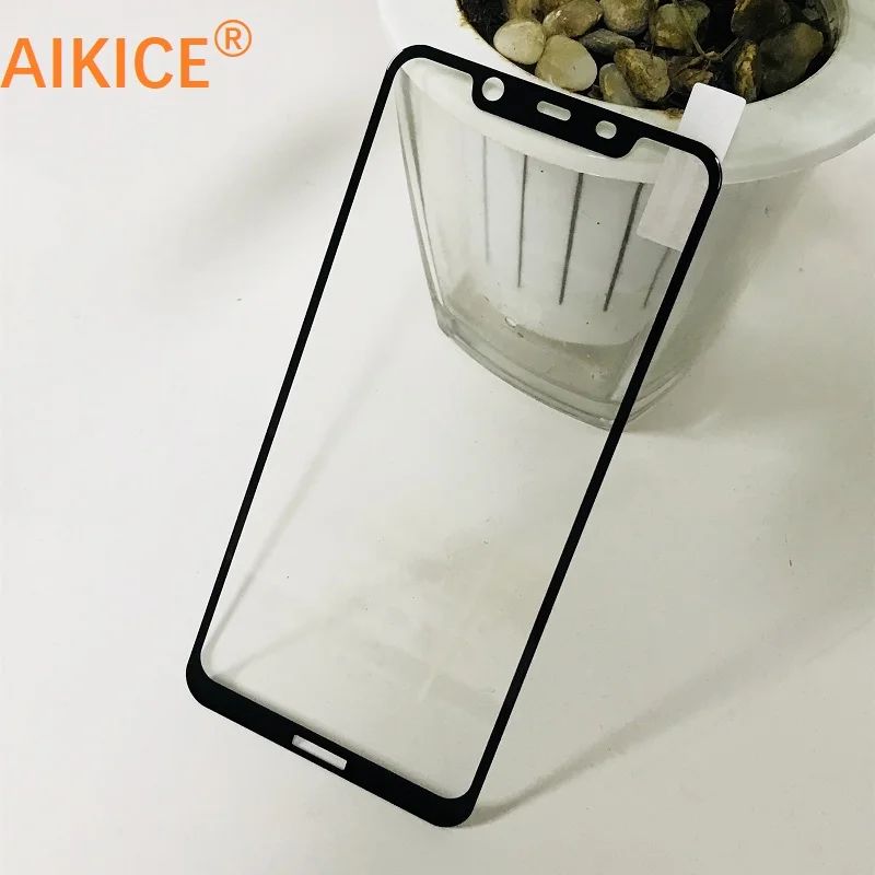 Закаленное стекло с полным покрытием Защита экрана для Nokia 8 1 закаленное защитная